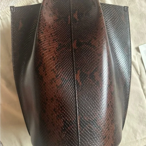 Romie Brown Python Bag - Picture 3 of 6